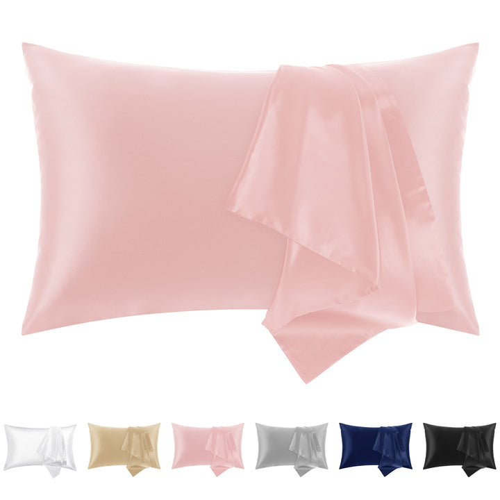 SOLEDI Natural Pure Mulberry Silk Cushion Cover (Pink)