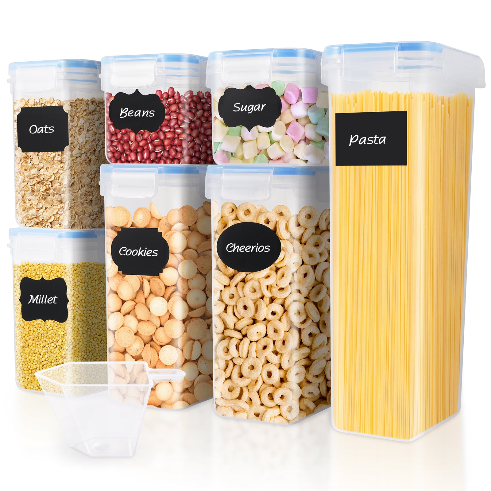 SOLEDI Cereal Storage Containers Airtight (7 Pcs Set)