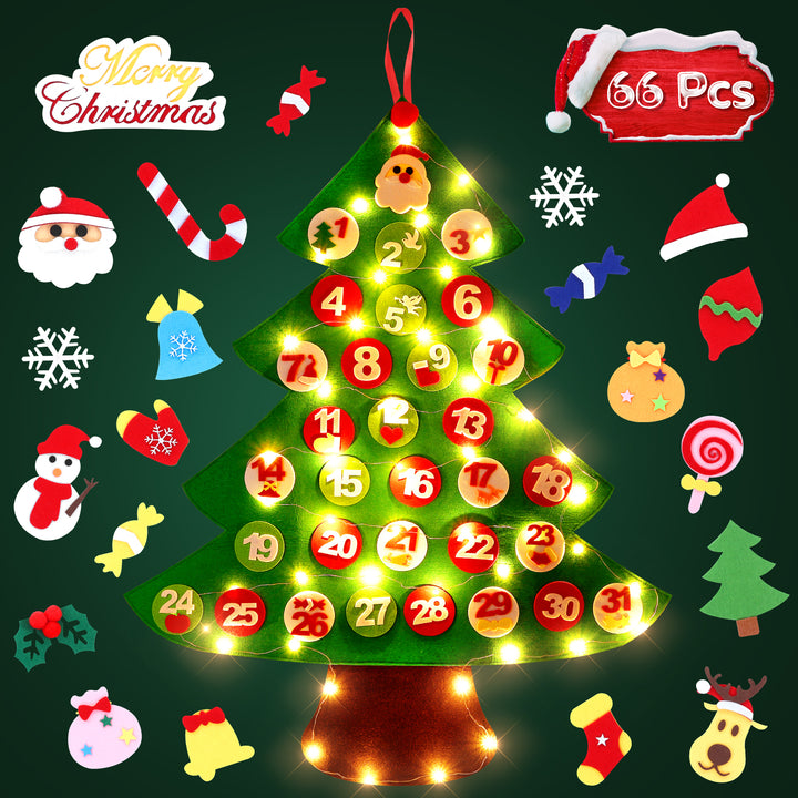 SOLEDI DIY Felt Christmas Tree For Children