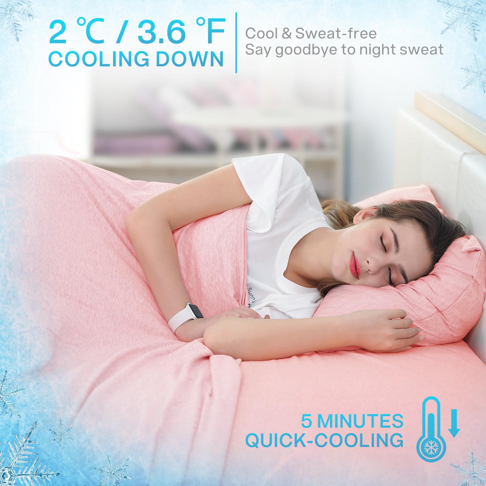 SOLEDI Cooling Blanket Cozy Blanket (Pink)