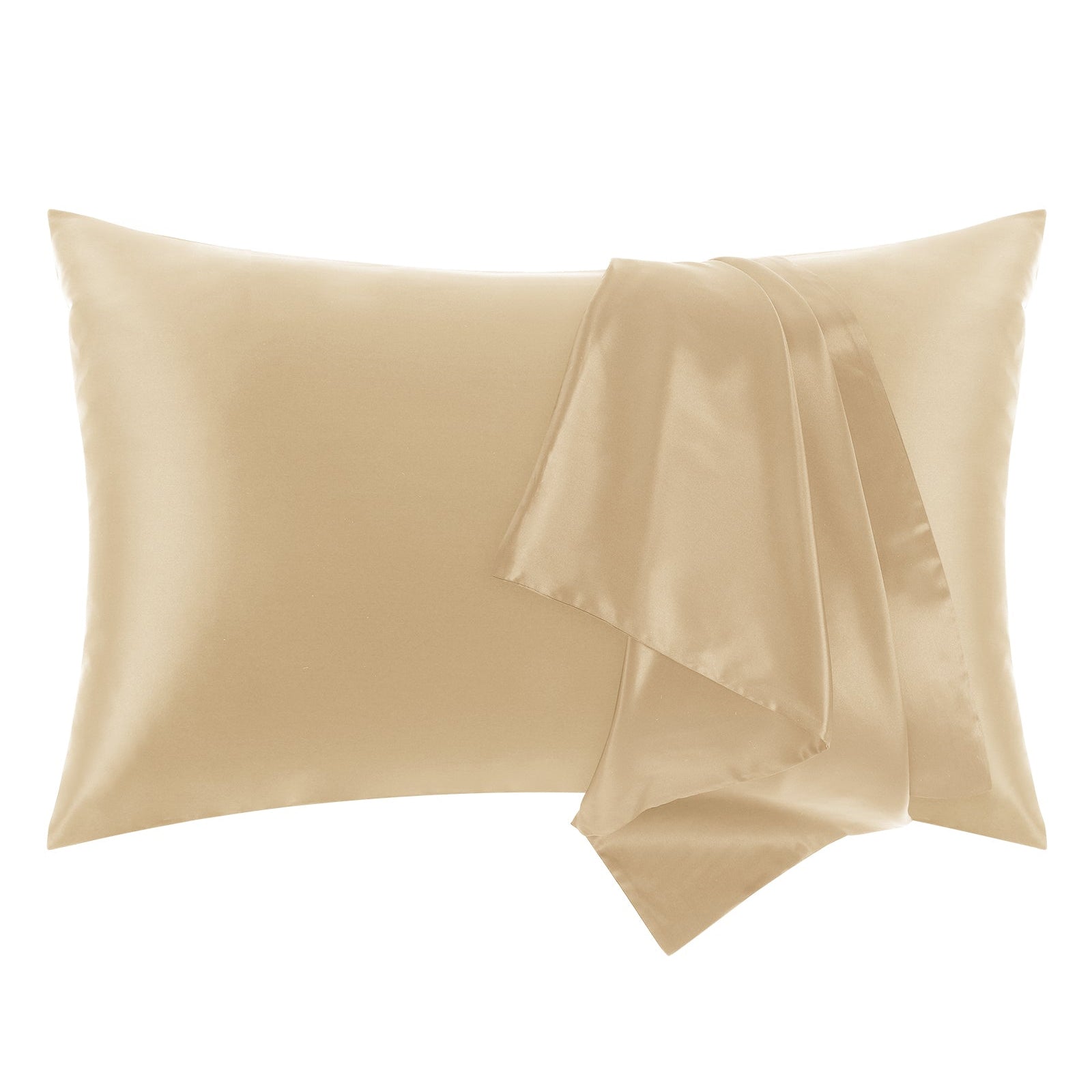 SOLEDI Natural Pure Mulberry Silk Cushion Cover (Champagne)