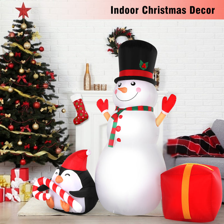 SOLEDI 6 FT Christmas Inflatables Giant Snowman Penguin
