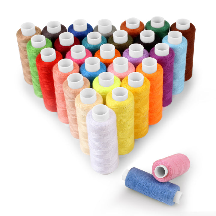 SOLEDI Sewing Thread Set With 30 Colors Polyester